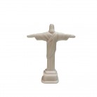 Imagem Cristo Redentor 12 Cm Manto Branco Resina Mod3