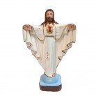 Imagem Cristo Redentor 20 Cm Coração Mod1 Manto Branco