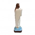 Imagem Cristo Redentor 20 Cm Coração Mod1 Manto Branco