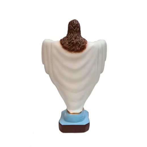 Imagem Cristo Redentor 20 Cm Coração Mod1 Manto Branco