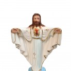 Imagem Cristo Redentor 20 Cm Coração Mod1 Manto Branco