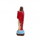 Imagem Cristo Redentor 20 Cm Coração Mod1 Manto Vermelho