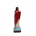 Imagem Cristo Redentor 30 Cm Coração Mod1 Manto Vermelho