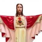 Imagem Cristo Redentor 40 Cm Mod1 Manto Vermelho