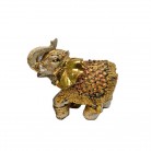 Imagem Elefante 10 Cm Resina Dourado Luxo