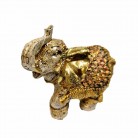 Imagem Elefante 10 Cm Resina Dourado Luxo