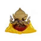 Imagem Ganesha 09 Cm Resina Almofada Vermelho