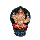 Imagem Ganesha 18 Cm Flor de Lótus Mod1 Colorido