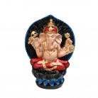 Imagem Ganesha 18 Cm Flor de Lótus Mod1 Colorido