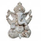 Imagem Ganesha 30 Cm Resina Branco