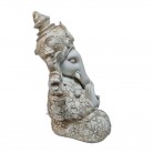 Imagem Ganesha 30 Cm Resina Branco