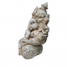 Imagem Ganesha 30 Cm Resina Branco