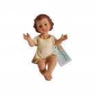Imagem Menino Jesus Roupa 14 Cm Resina Presépio