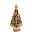 Imagem N Sra Aparecida 20 Cm Resina Mod5 Bordado