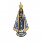Imagem N Sra Aparecida 40 Cm Resina Mod5 Azul 