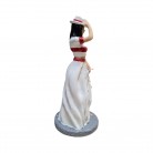 Imagem Pomba Gira Maria Malandra 25 Cm Resina Mãos no Chapéu