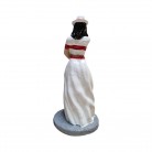Imagem Pomba Gira Maria Malandra 25 Cm Resina Mãos no Chapéu