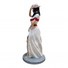 Imagem Pomba Gira Maria Malandra 25 Cm Resina Mãos no Chapéu