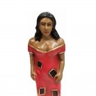 Imagem Pomba Gira Maria Mulambo 20 Cm Mod1 Vermelha