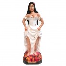 Imagem Pomba Gira Maria Mulambo 40 Cm Branca Mod3