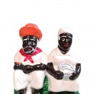 Imagem Preto Velho Casal 20 Cm Mod2