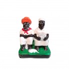 Imagem Preto Velho Casal 20 Cm Mod2