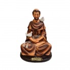 Imagem São Francisco Assis 30 Cm Resina Mod5 Meditando