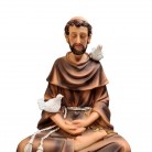 Imagem São Francisco Assis 30 Cm Resina Mod5 Meditando