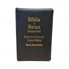 Livro Bíblia e Harpa Pentecostal Edição de Promessas Letra Maior Falas de Jesus em Realce