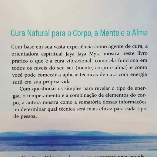 Livro Cura Vibracional Equilíbrio Físico Emocional E Mental Com Base No Seu Tipo Energético