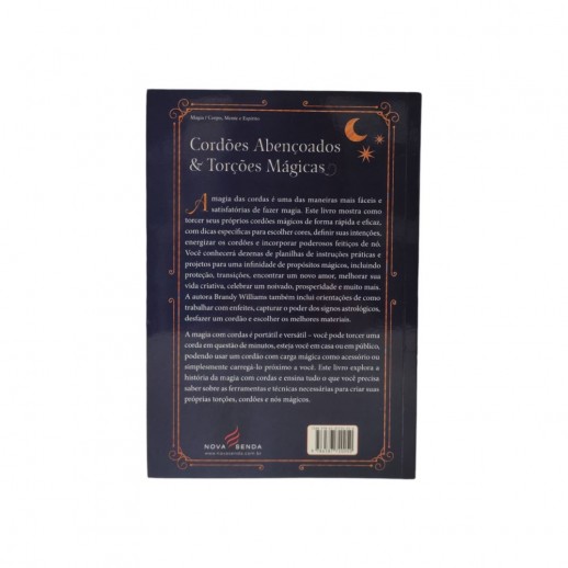 Livro Magia das Cordas Usando o Poder das Cordas, Fios, Torções e Nós - Ed. Nova Senda