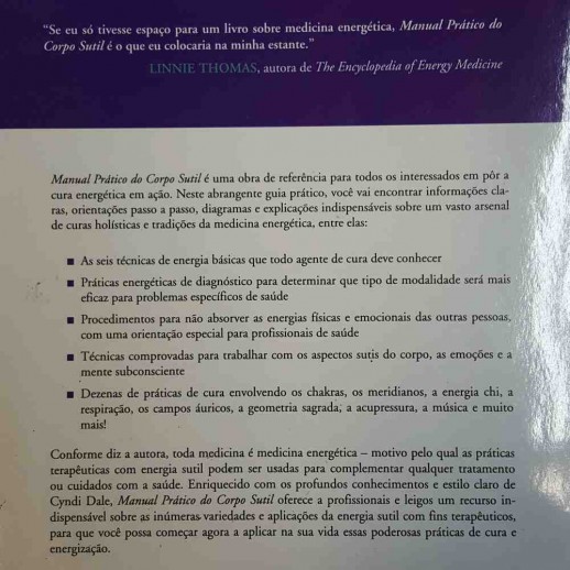 Livro Manual Prático do Corpo Sutil O Guia Definitivo Para Compreender a Cura Energética