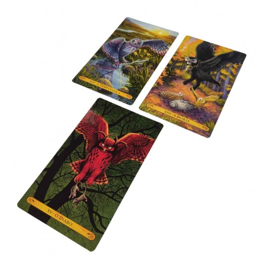 Livro O Tarô das Corujas Ed. Alfabeto - 78 Cartas