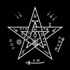 Toalha Tetragrammaton Preta