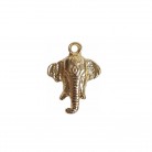 Pingente Elefante 02 Cm Dourado