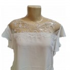 Blusa Feminina Renda Miçanga Branca