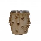 Caneca Caveira Resina e Alumínio