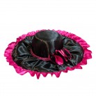 Chapéu Feminino Preto e Rosa