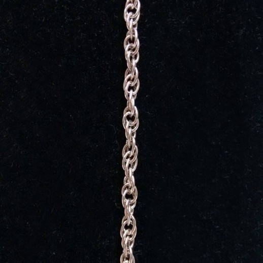 Colar Corrente Prateada 60 Cm