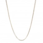 Colar Corrente Prateada 60 Cm Fina Inox