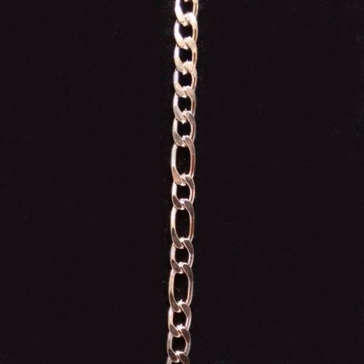 Colar Corrente Prateada 60 Cm Grossa