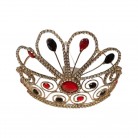 Coroa Vermelha e Preta Super Luxo Tiara Especial