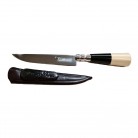 Faca Inox Cabo Branco e Preto N5