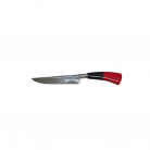 Faca Inox Cabo Preto e Vermelho N5