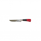 Faca Inox Cabo Preto e Vermelho N6