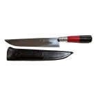 Faca Inox Cabo Vermelho e Preto N8