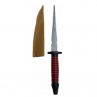 Ferramenta Punhal 15 Cm Cabo Vermelho e Preto