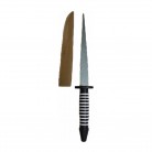 Ferramenta Punhal 17 Cm Cabo Branco e Preto