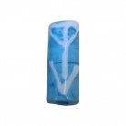 Firma Azul com Flecha Branca Cilindrica Luxo 3 cm 