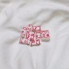 Firma Branca e Vermelha Opaca Cilindrica Tribal 3 cm 
